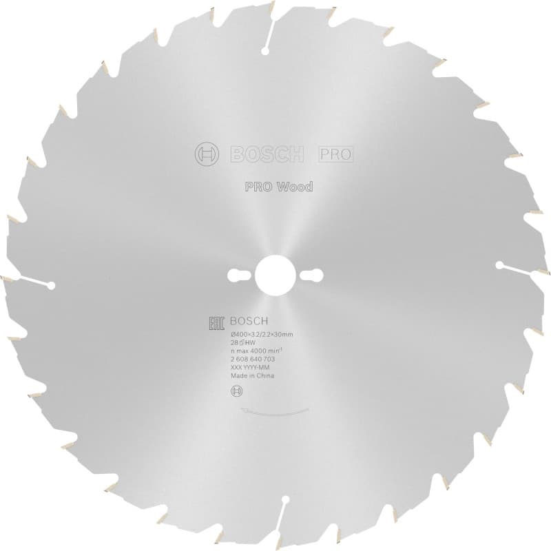 Lame de Scie Circulaire Bosch PRO Wood 400mm - 28 Dents pour Bois
