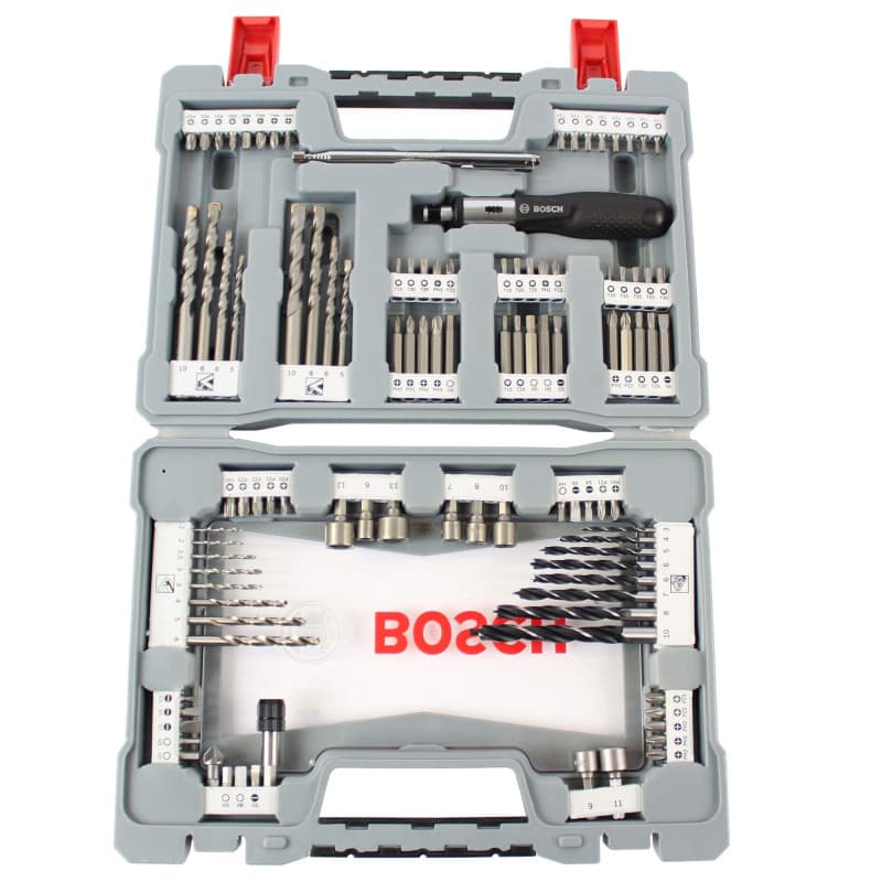 Ensemble Premium Bosch X-Line de 105 pièces - Embouts et Forets Variés