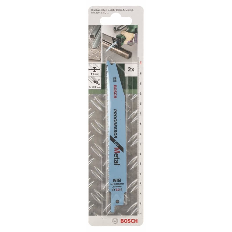 Lame de Scie Sabre Bimétal Bosch S123XF pour Tôles et Tuyaux