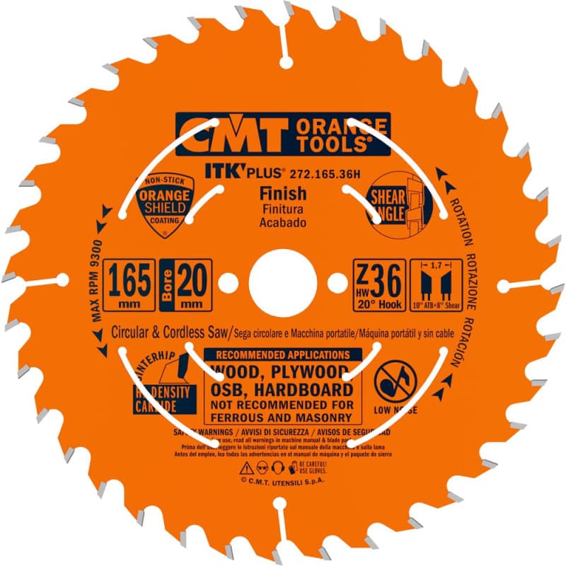 Lame Circulaire CMT Ultra ITK 165mm pour Outils Électriques