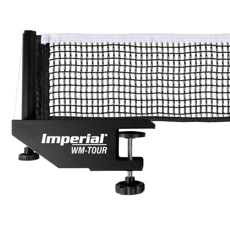 Filet de Tennis de Table WM-Tour Noir avec Support Métallique Réglable
