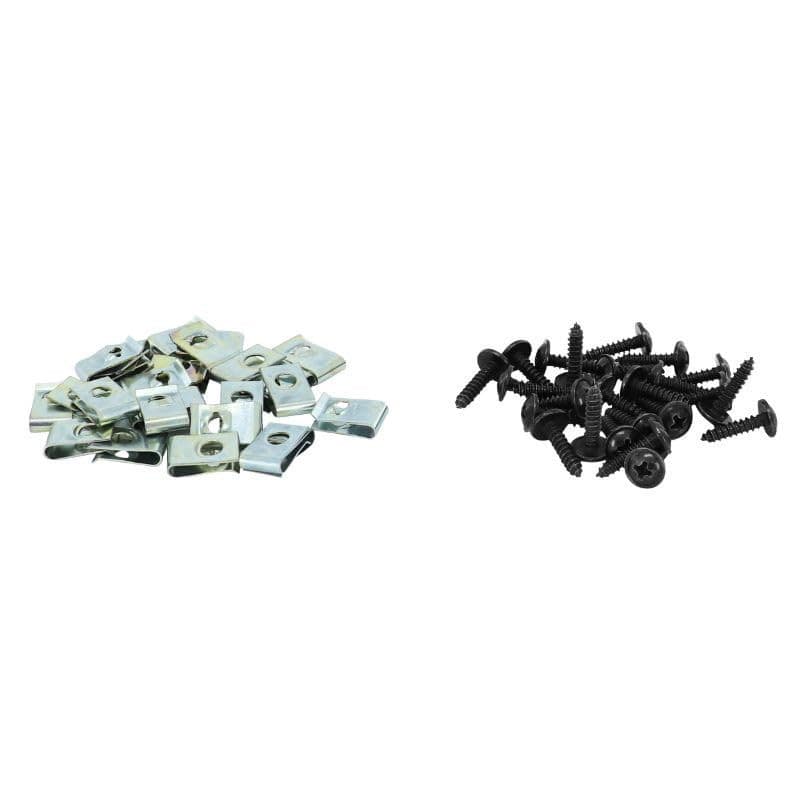 Kit de 25 Agrafes et Vis de Carrosserie pour Moto et Scooter - 4x14mm