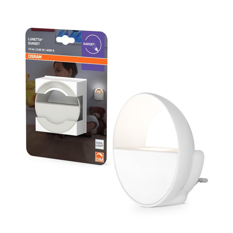 Veilleuse tactile Osram avec capteur crépusculaire et variateur, 4000K