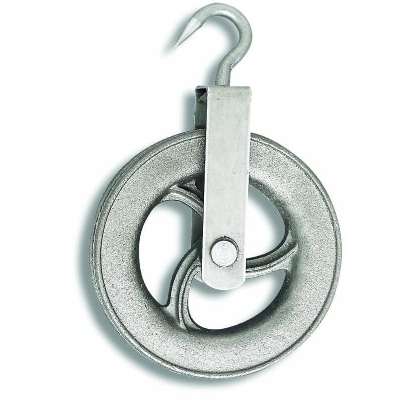 Poulie de Puits en Fonte Chapuis D 160 mm pour Corde D 25 mm