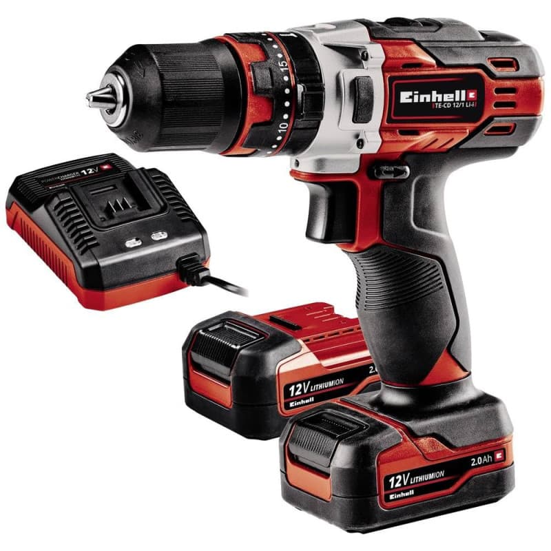 Perceuse sans fil Einhell TE-CD 12 Li-i avec 2 batteries 2,0 Ah