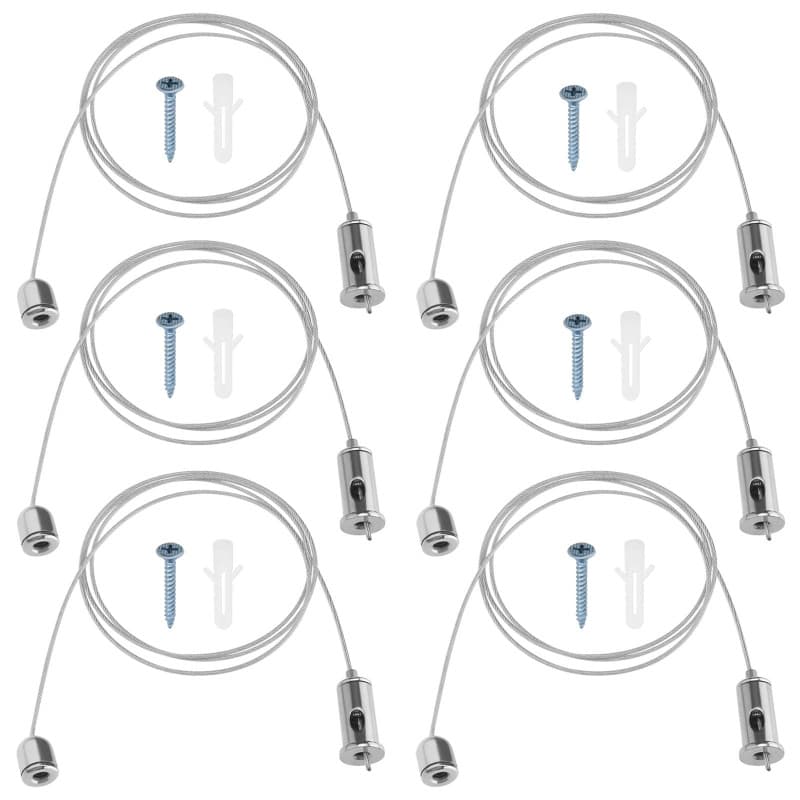 Kit de Suspension d'Éclairage ECSiNG - Câble Métallique Réglable pour Lustres