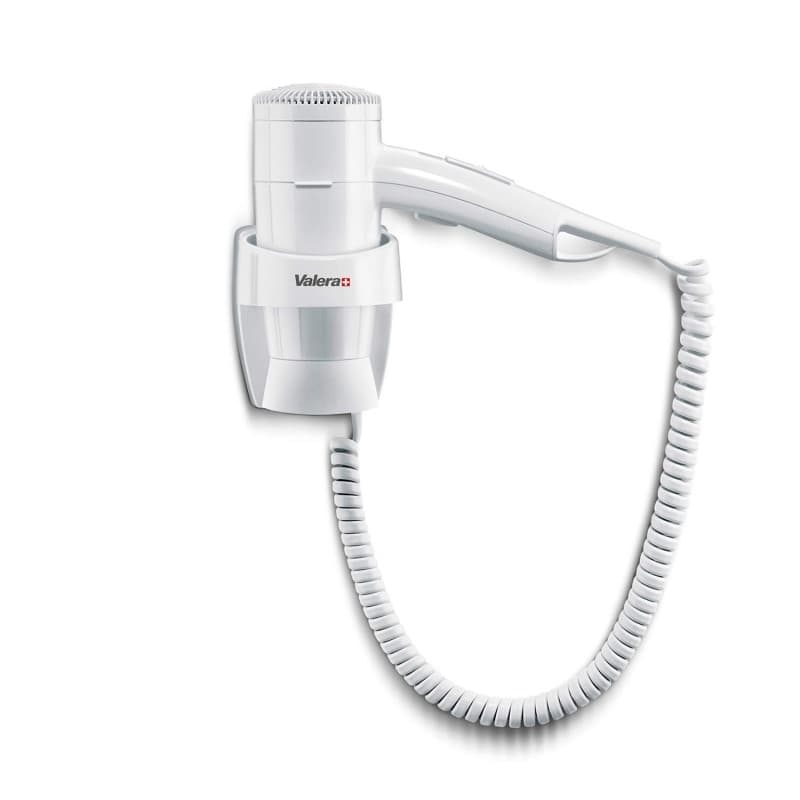 Sèche-Cheveux Mural Valera 1600W avec Support et Fonction Antibactérienne