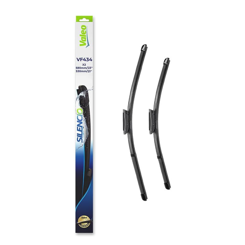 Kit de Balais d'Essuie-glace Valeo Silencio 580 mm / 530 mm - Visibilité Optimale