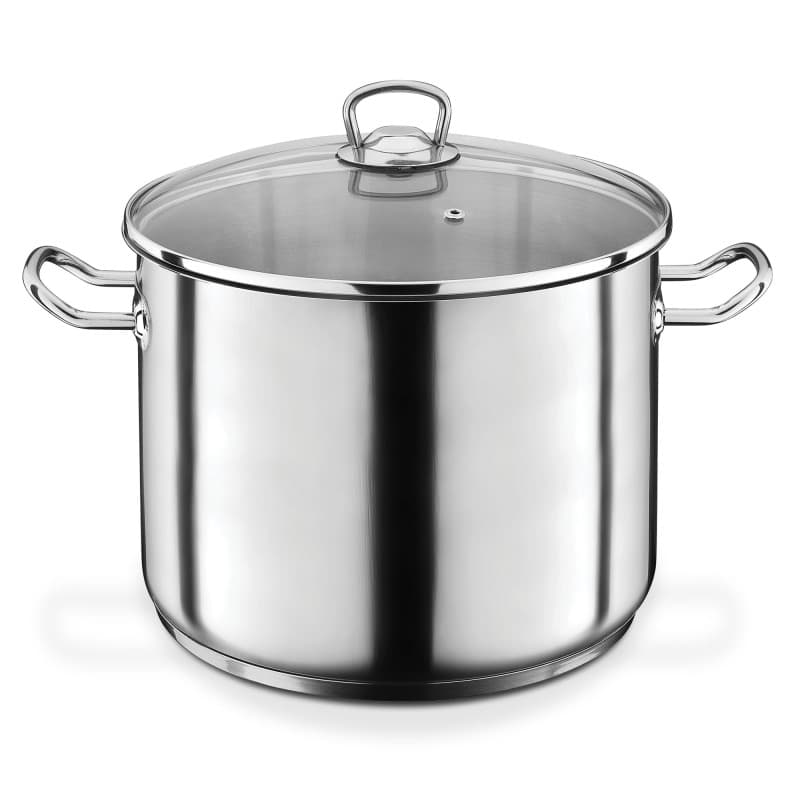 GSW Grande Marmite Professionnelle en Acier Inoxydable - 15 Litres, 28 cm