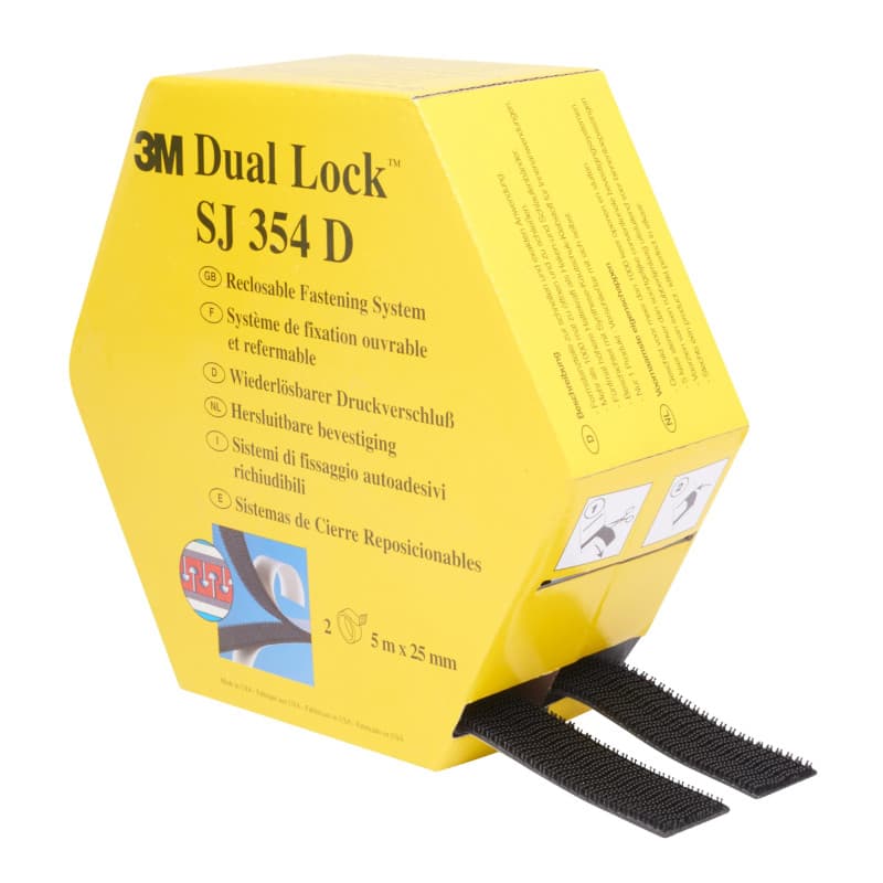 Ruban de Fixation Amovible 3M Dual Lock SJ354D - 25 mm x 10 m