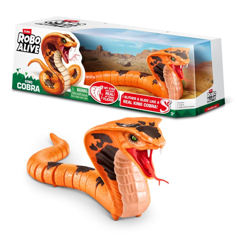 Robo Alive King Cobra - Serpent Robot Animé Ultra-Réaliste