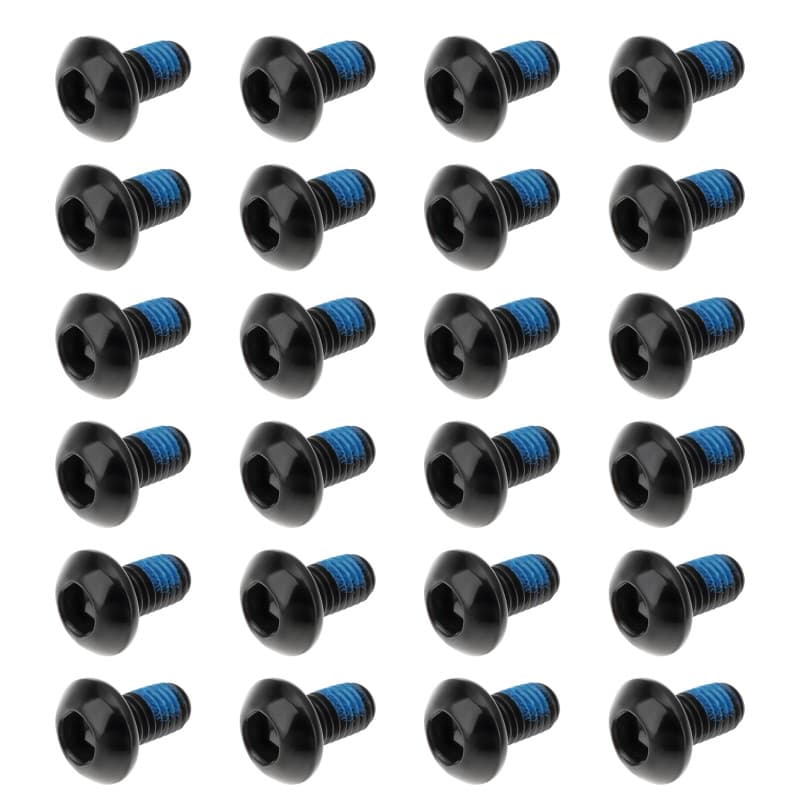 Lot de 24 Vis de Fixation pour Disques de Frein VTT M5x9mm - SG Store