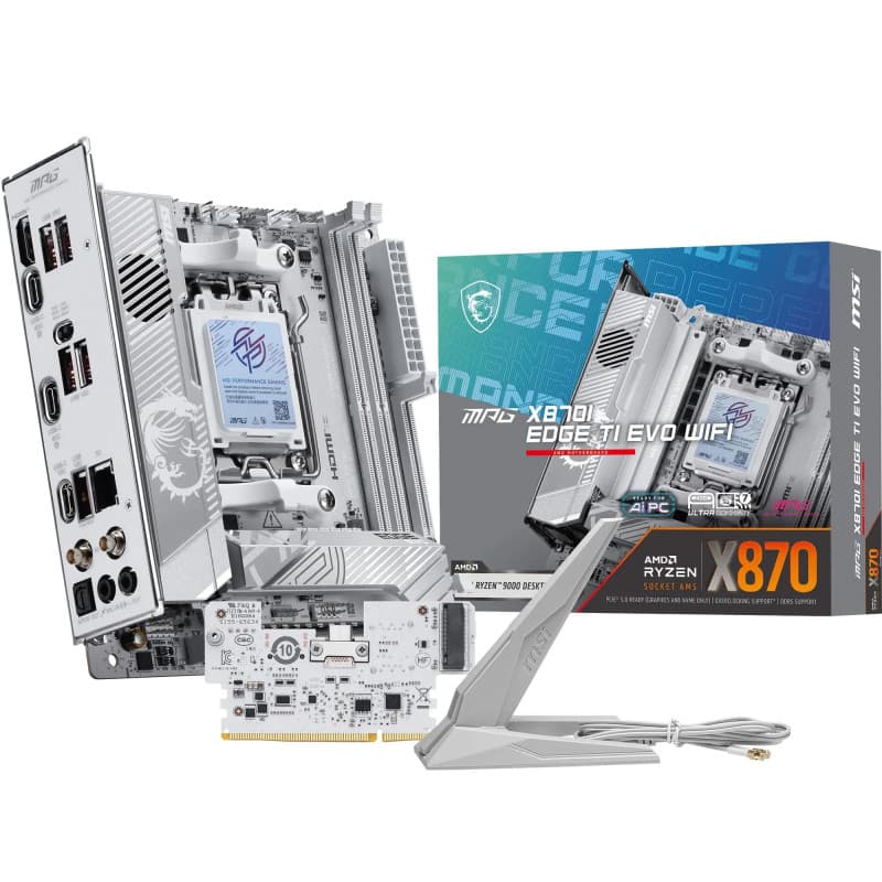 MSI MPG X870I Edge TI Evo WiFi - Carte Mère ITX pour AMD Ryzen