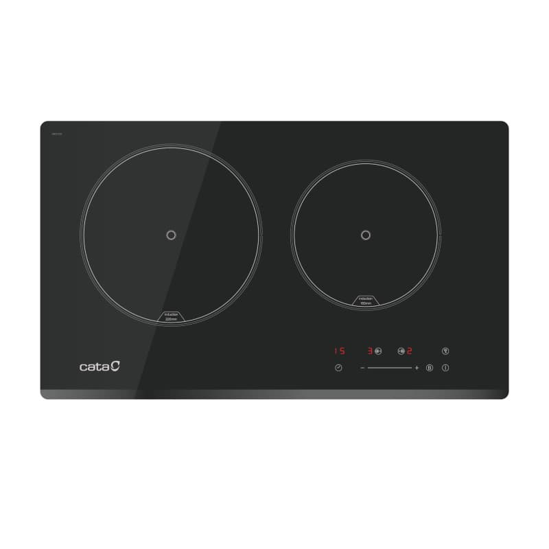 Plaque à Induction CATA IB 2 PLUS BK - 2 Zones de Cuisson Tactile Noir