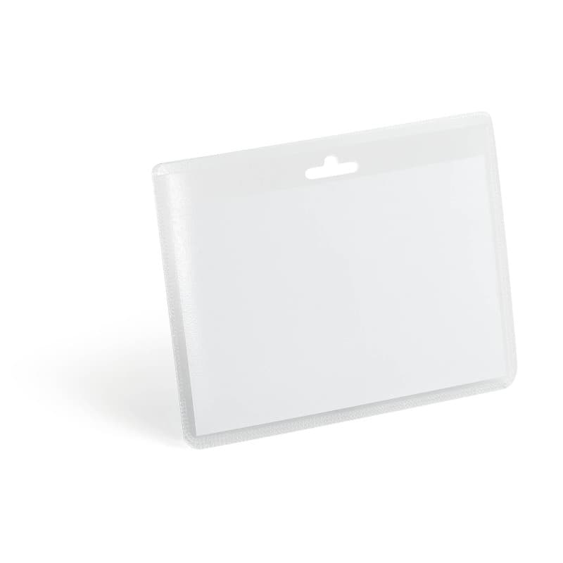 Porte-badge horizontal Durable 60x90 mm - Pochette transparente - 20 pièces