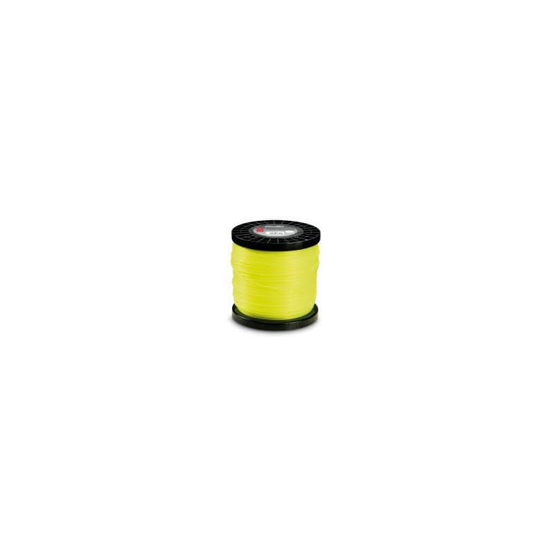 Bobine de Fil Rond Jaune 4mm pour Débroussailleuse Professionnelle - AUSONIA 144m