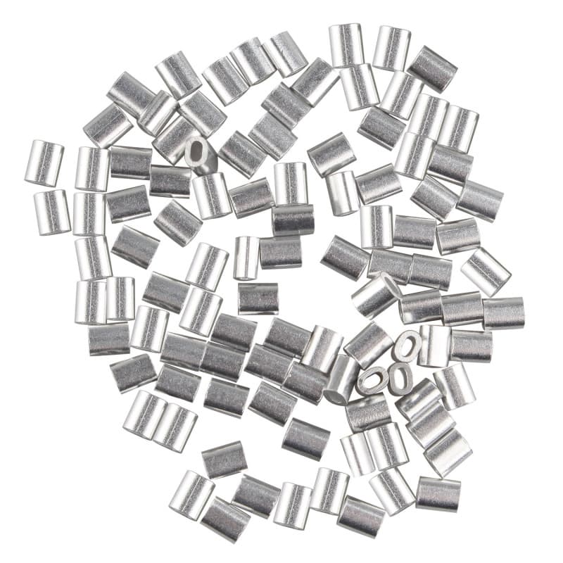 100 Manchons en Aluminium pour Câbles Métalliques - Futheda
