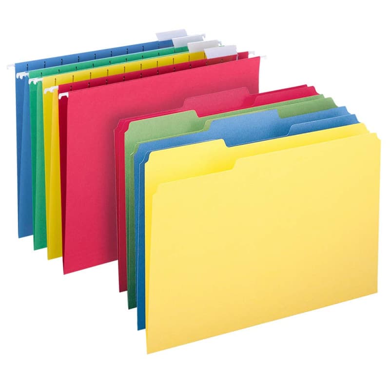 Kit de Dossiers Suspendus Smead - Format Lettre, Couleurs Assorties