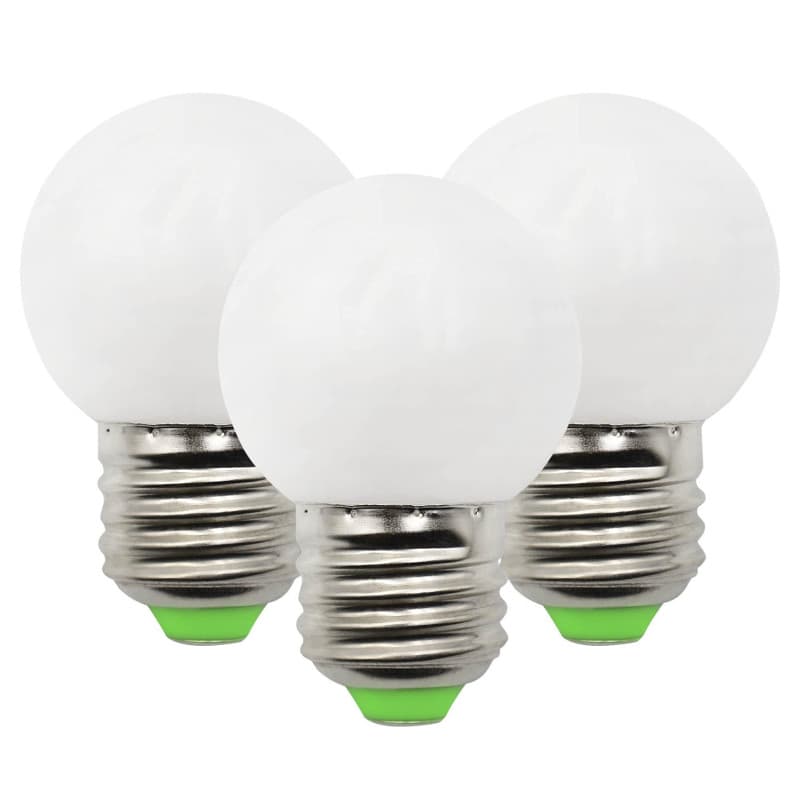 Pack de 3 Ampoules LED E27 3W Blanc Chaud 3000K - Équivalent 30W
