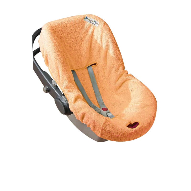 Housse de Siège en Éponge Orange pour Bébé - Confort et Praticité