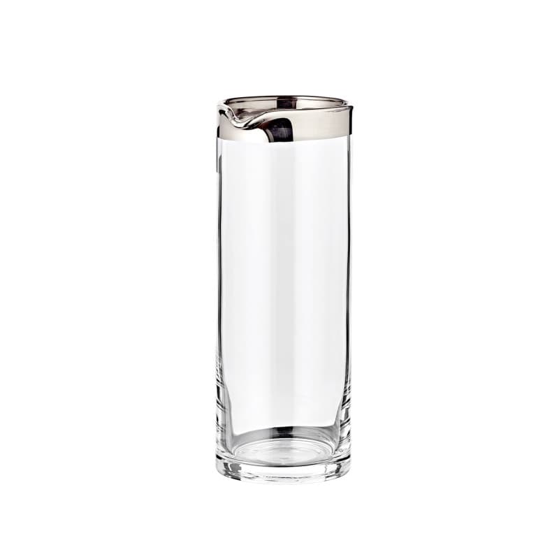 Carafe en cristal soufflé EDZARD avec bord platine - 0,75 L