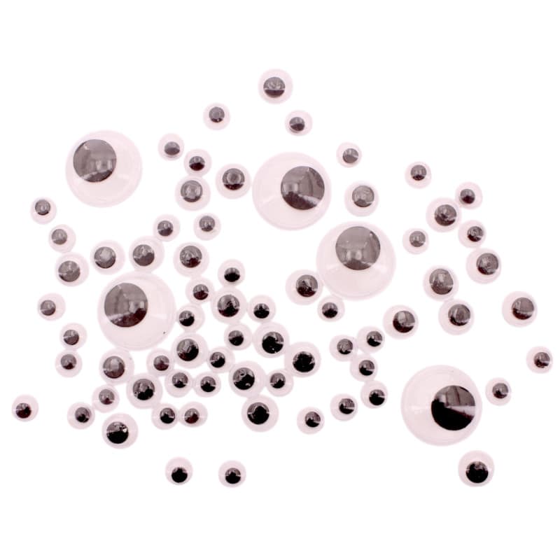 Lot de 400 yeux mobiles ronds en plastique pour scrapbooking et artisanat