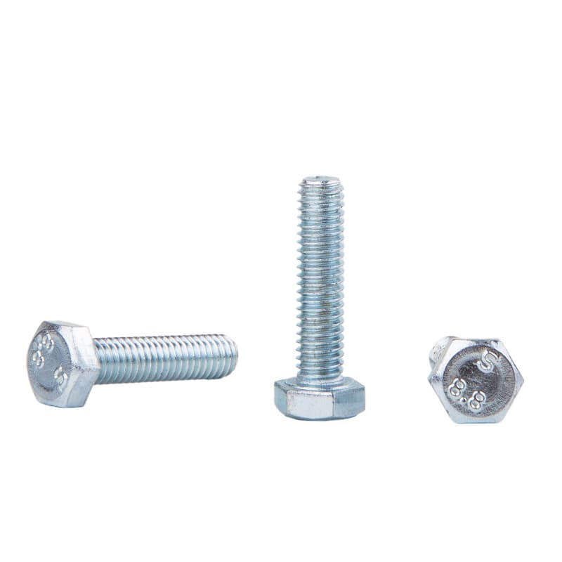 Lot de 50 boulons hexagonaux en acier zingué M6 x 25 mm - Haute résistance