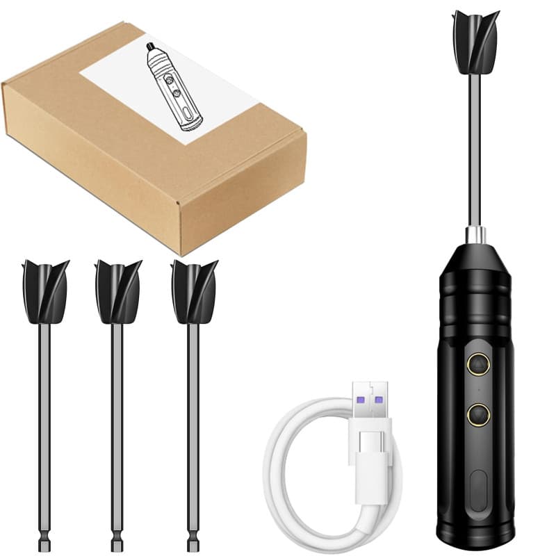 Mélangeur Électrique Portable HOMURY en Résine Époxy - Rechargeable USB avec 4 Pagaies