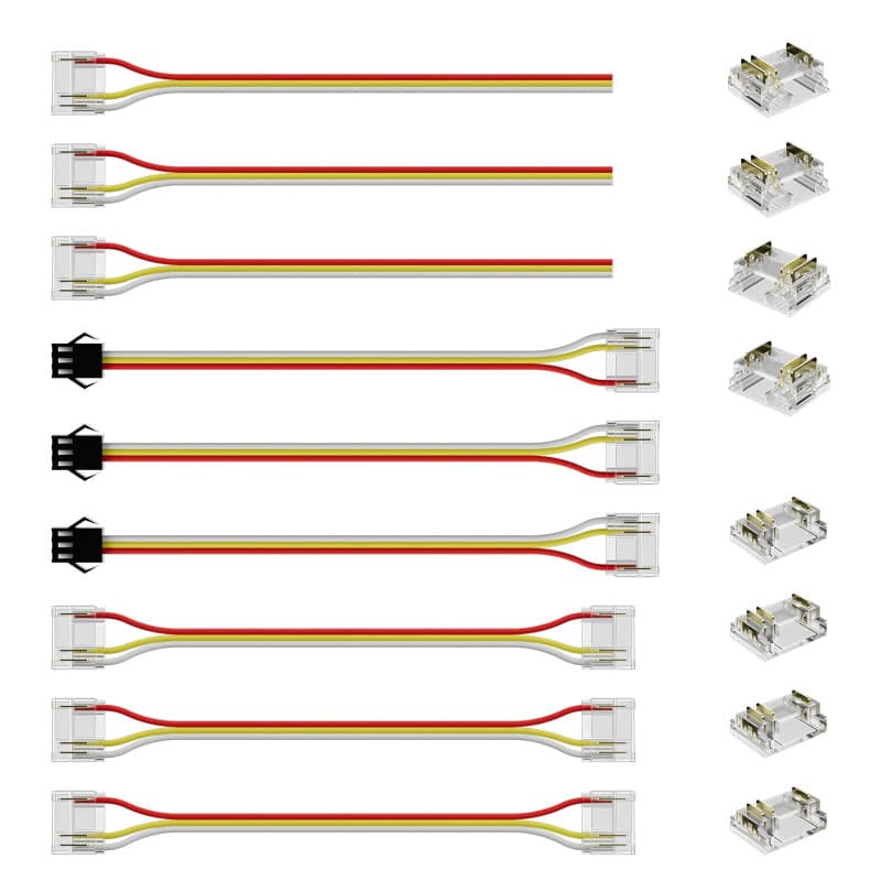 Ruban LED RGB Multicolore PAUTIX avec Connecteurs et Câbles d'Extension