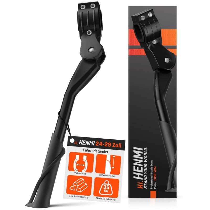 Béquille Réglable HENMI pour Vélo 24-29 Pouces - Antidérapante et Stable