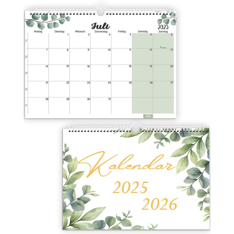 Calendrier Mural Magnétique 2026 - Planificateur Familial A4