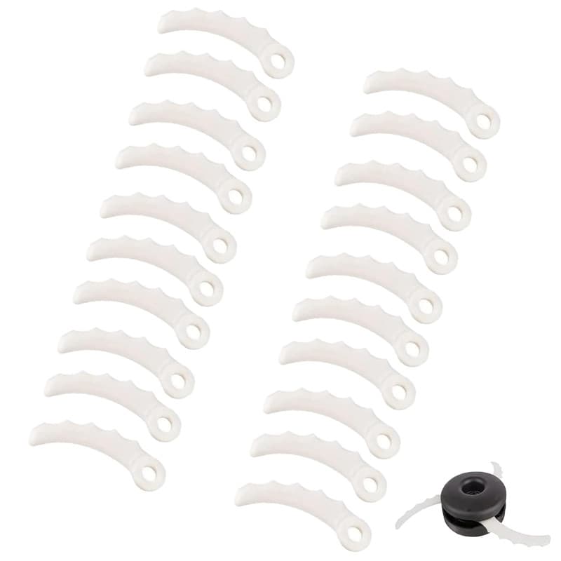 Odashen Lot de 20 Lames de Rechange en Plastique pour Débroussailleuse Makita