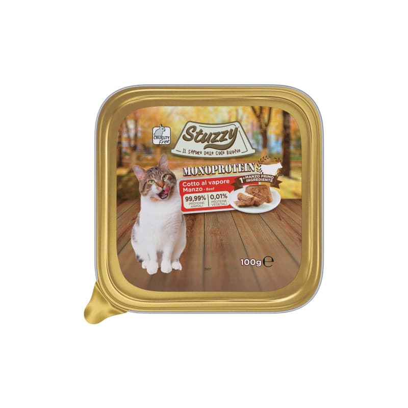 Stuzzy Monoprotéine Aliment Humide pour Chats au Boeuf - 16 x 100g