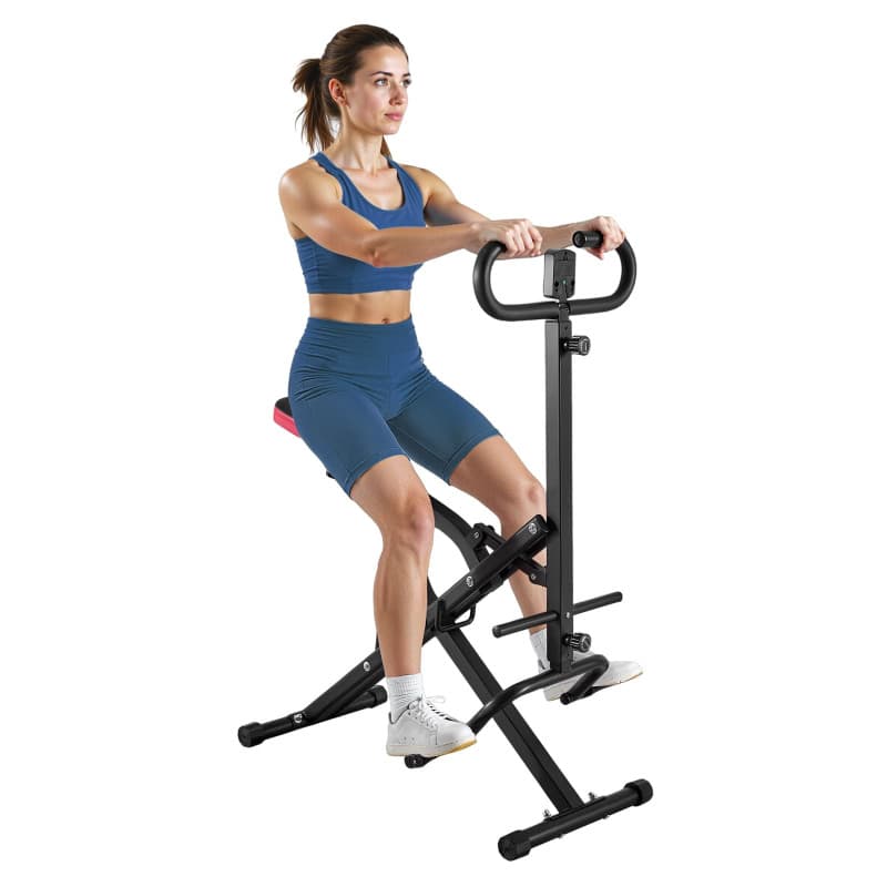 Machine à Squats Pliable VEVOR pour Entraînement à Domicile - Résistance Réglable