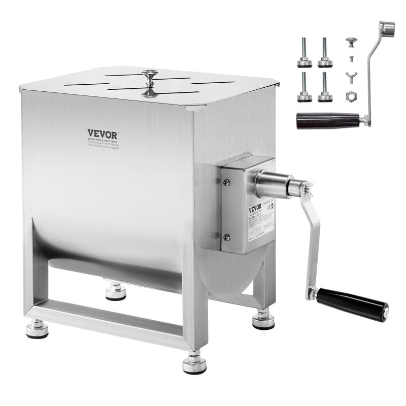 Mélangeur à Viande Manuel VEVOR 60L en Acier Inoxydable