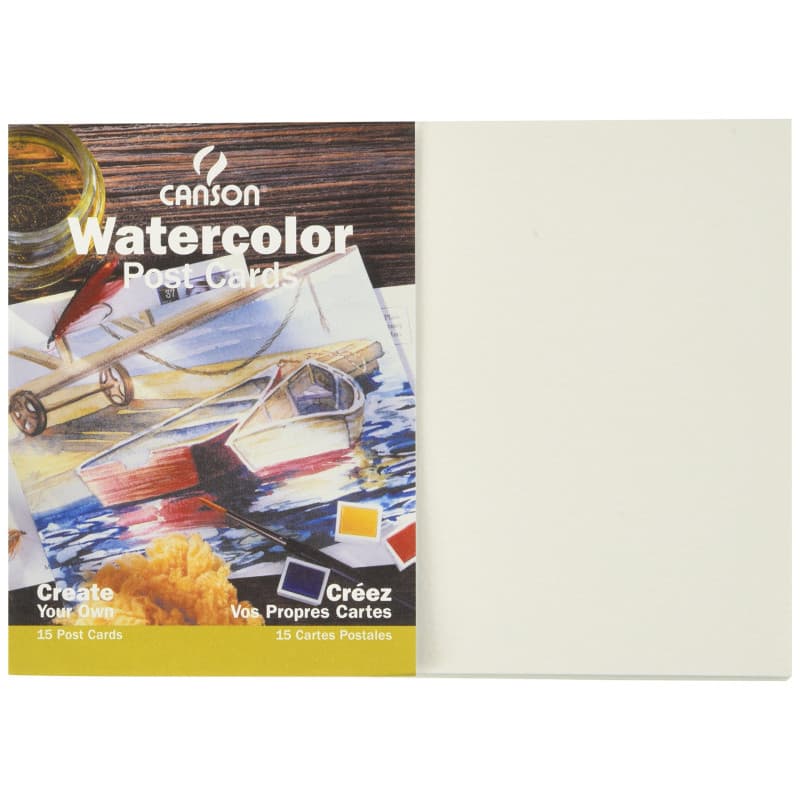 Cartes Postales Aquarelle Canson 5x7 cm - Idéales pour Vœux Personnalisés