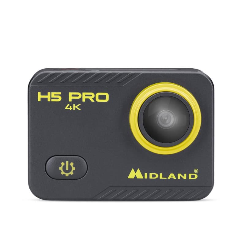Caméra d'action Midland H5 Pro Ultra HD 4K avec Wi-Fi et Boîtier Étanche