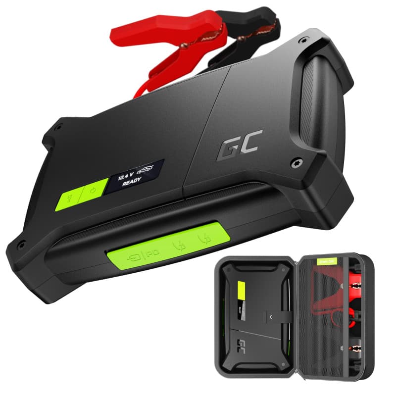Green Cell PowerBoost - Booster de Batterie Lithium 12V 16000mAh 2000A pour Démarrage de Voiture