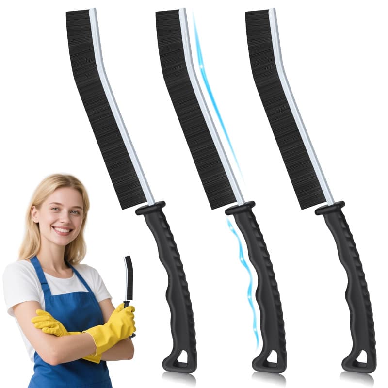 Alyvisun Lot de 3 Brosses à Joints pour Nettoyage Précis