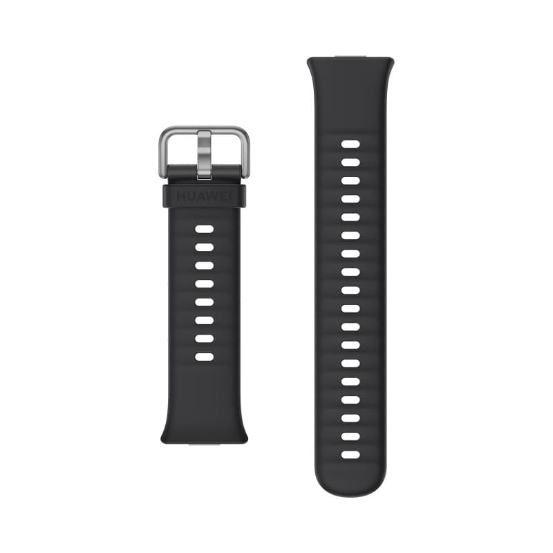 Bracelet Noir en Fluoroélastomère pour HUAWEI WATCH FIT 4 et 4 Pro