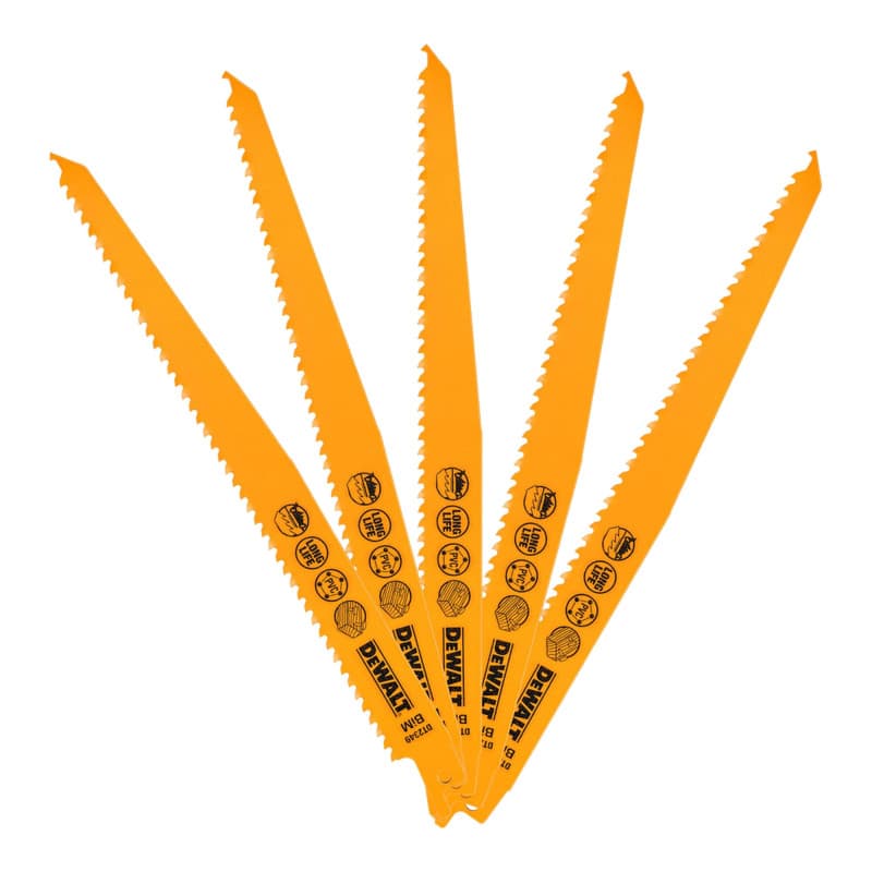 Lame de scie alternative DeWalt DT2349QZ pour bois et plastique - 228mm