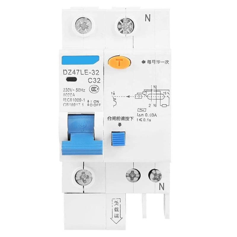 Disjoncteur Différentiel 30 mA 230 V Hilitand - Protection Courants de Fuite
