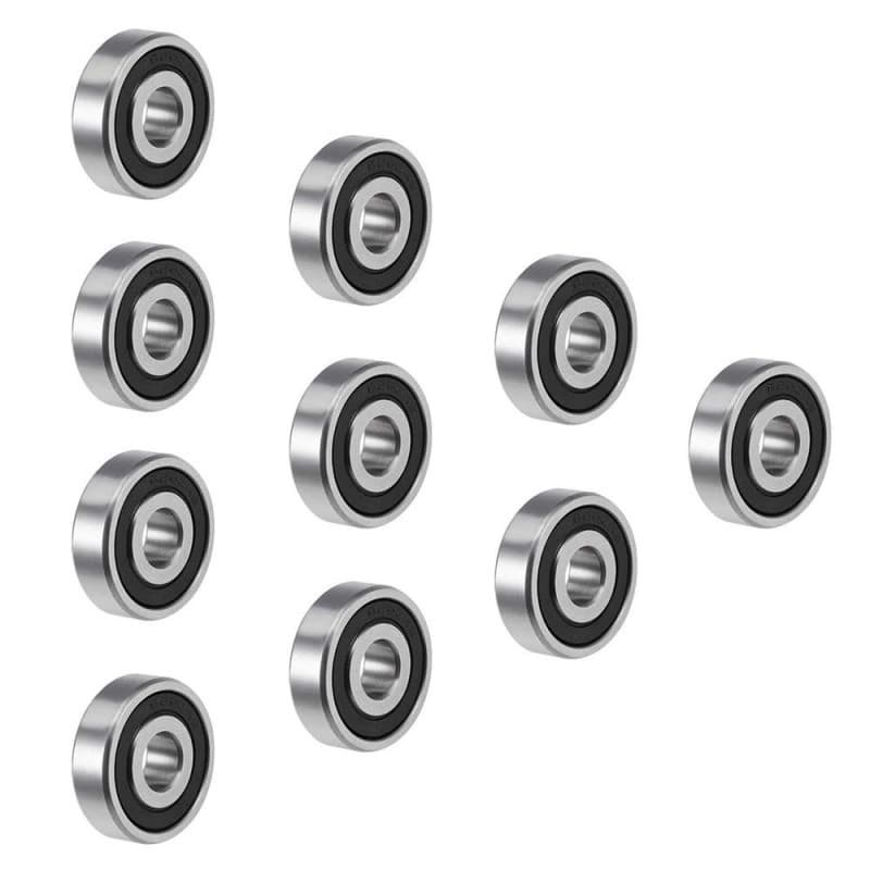Pack de 10 Roulements Miniatures 6200-2RS à Double Étanchéité