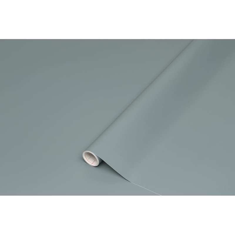 Film Adhésif Décoratif Matt Grey pour Meubles - 67,5 cm x 1,5 m