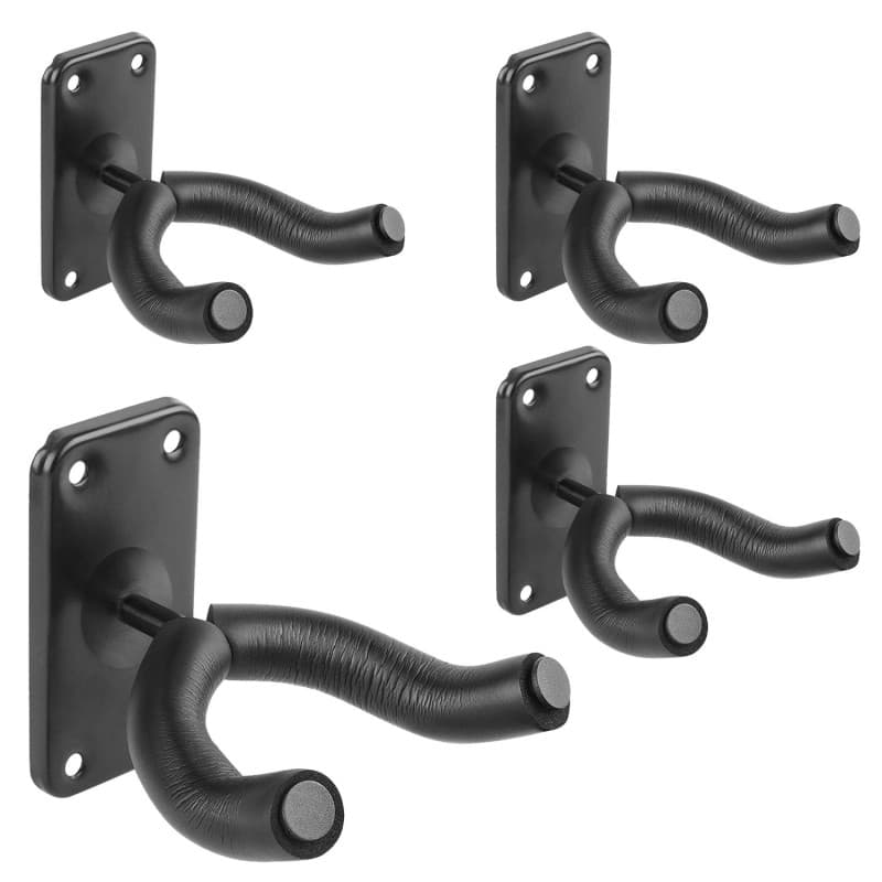 Support mural pour guitare - Lot de 4 crochets Flexzion avec protection en mousse