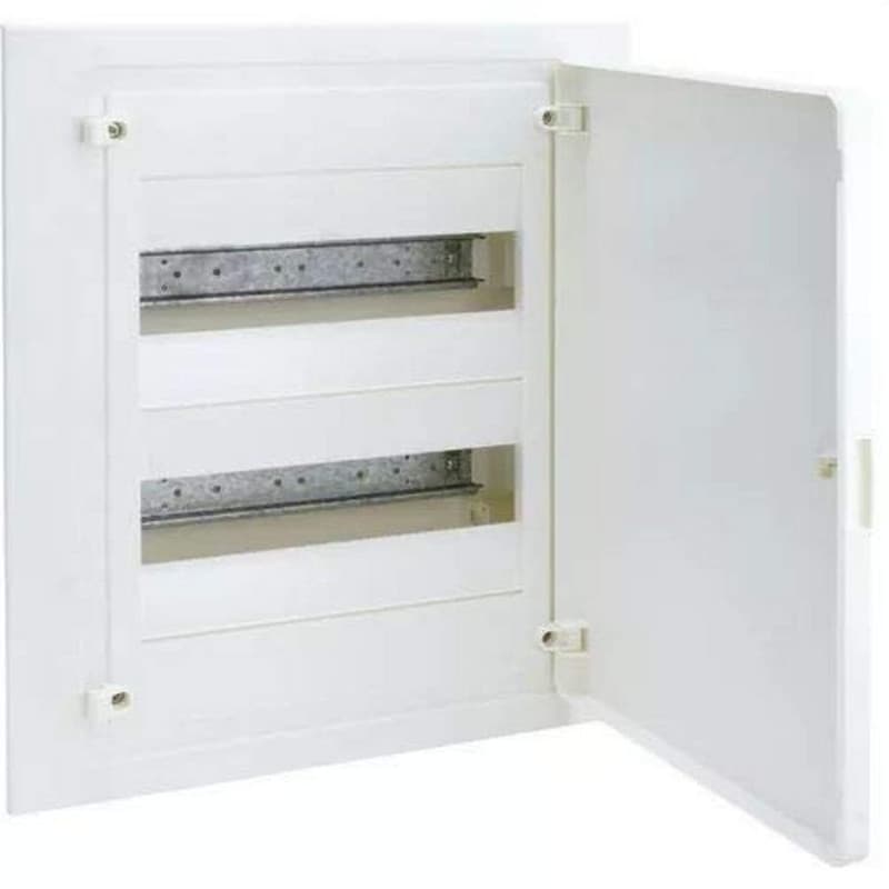 Caisse encastrable Hager Golf Série VF - 2 rangées 24 modules, porte blanche