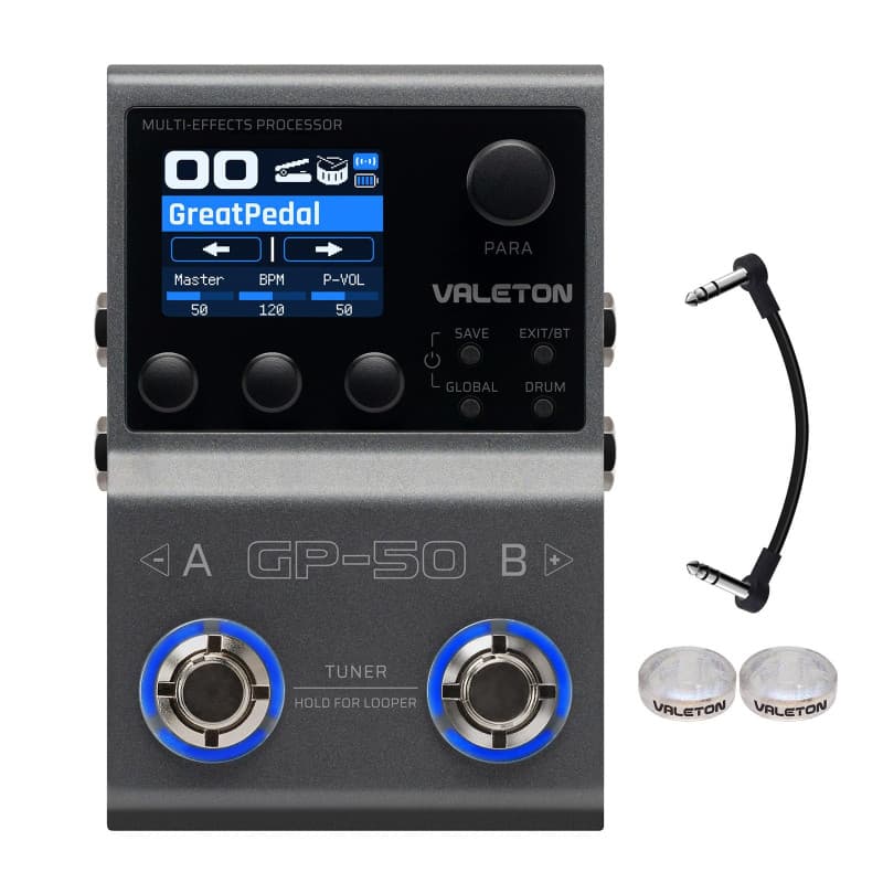 VALETON GP-50 Processeur Multi-Effets pour Guitare et Basse