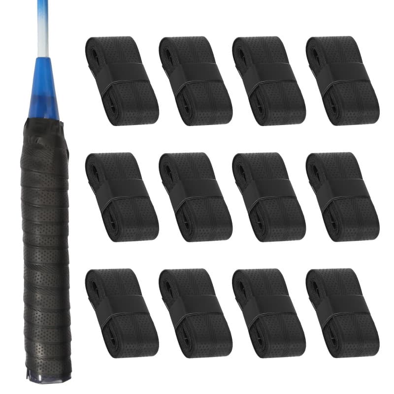 GOSHIES Lot de 12 Bandes Antidérapantes pour Raquettes de Sport