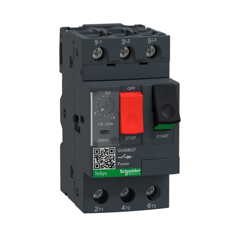 Disjoncteur moteur magnétothermique TeSys GV2ME 1,6-2,5A 3P