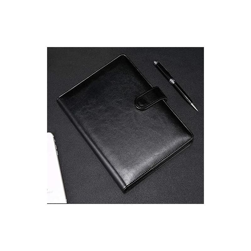 Carnet de Notes A5 en Cuir Souple Noir - Classeur Rechargeable SUPERTOOL